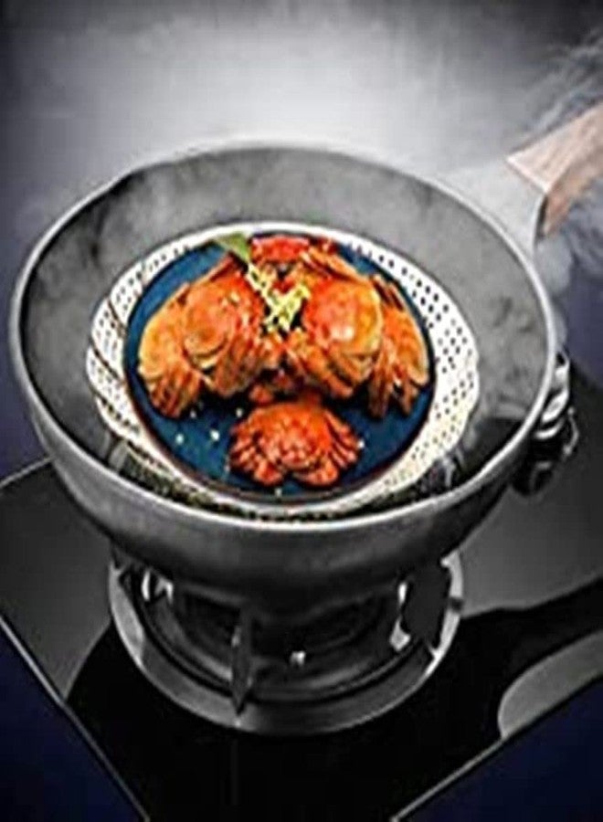 Moxtiza 27 cm Folding Stainless Steel Steamer Basket | Expandable Mesh Vegetable & Fruit Steamer Insert for Cooking, Healthy Food Steam, Kitchen Cookware & Utensils - Image 3